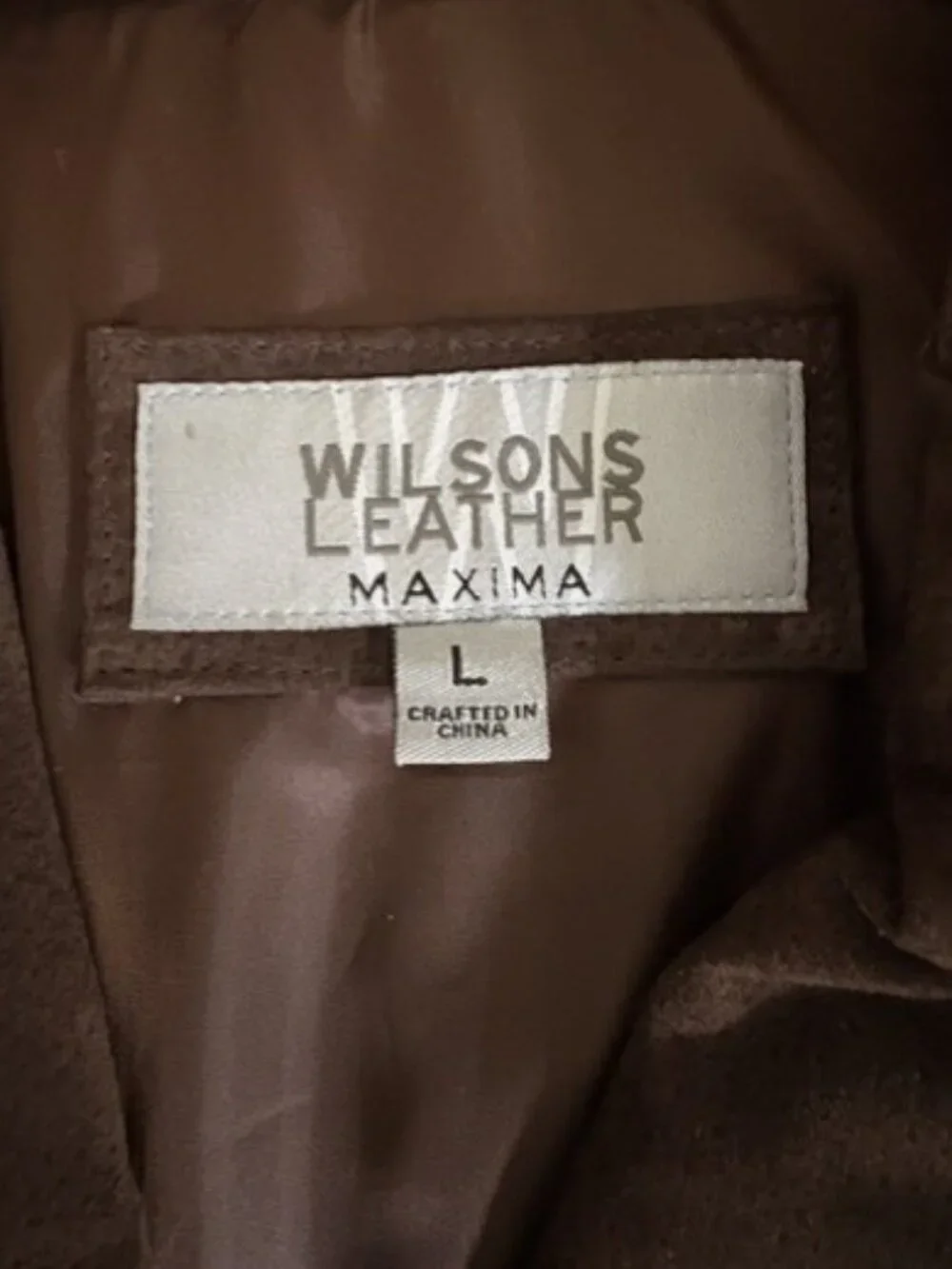Wilsons Leather Maxima Brown Suede Jacket Women's L 100% Leather Vintage Y2K